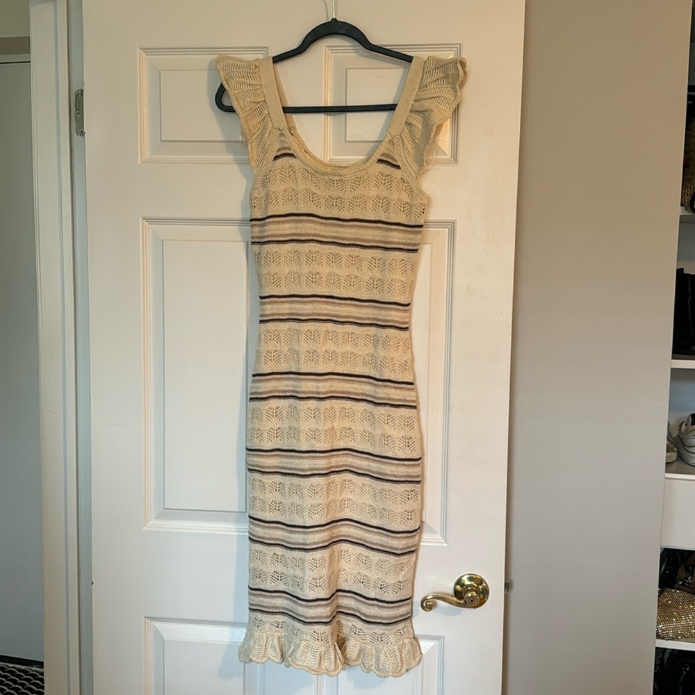 Knit Ruffle Tank Dress